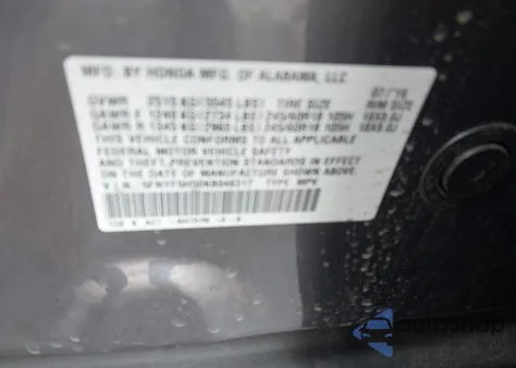 2019 Honda Pilot Ex-L z USA, uszkodzony, nr VIN 5FNYF5H50KB046317